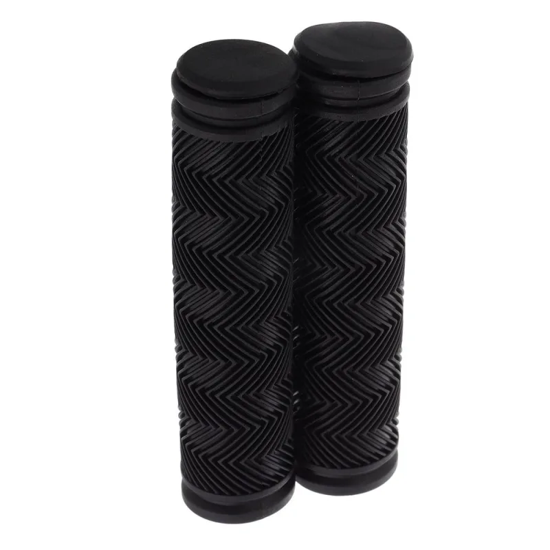 Comfortable Non-Slip Black Rubber Bike Handlebar Grips for Cyclists