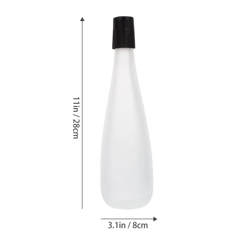1Pc 500ML Clear Glass Fruit Wine Storage Bottle, Empty White Bottle for Homemade Wine, Juice, or Beverage Storage