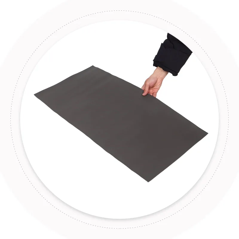 Dark Grey Daily Vanity Desk Pad with Heat Insulation, Mat for Makeup Area and Home Use