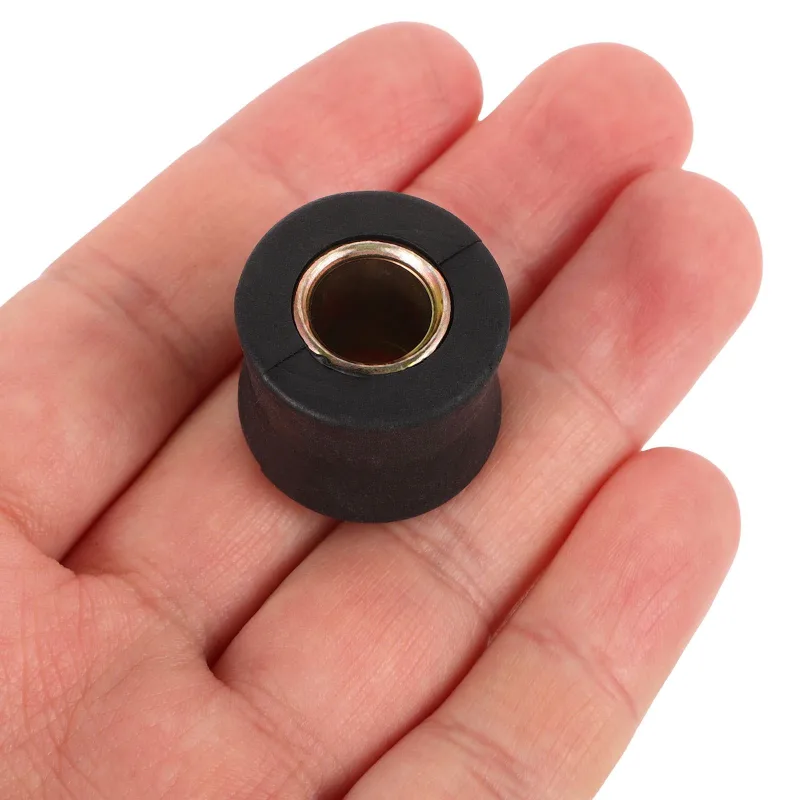 4Pcs Motorcycle Shock Absorber Black Rear Shock Mount Replacement Rings