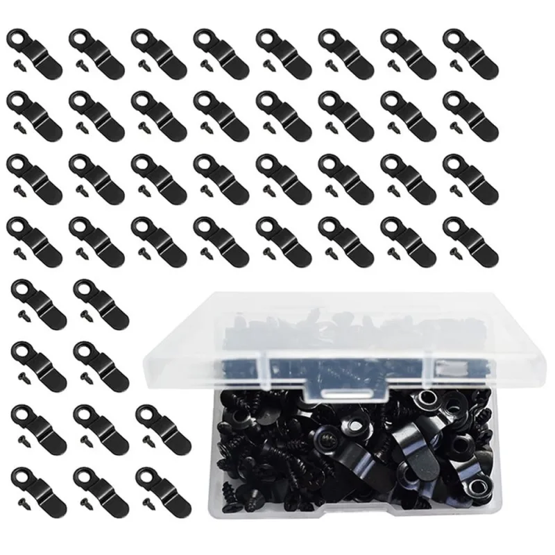 100pcs Iron Photo Frame Turn Buttons, Picture Frame Buckles, Backing Clips Fasteners for Secure Frame Assembly