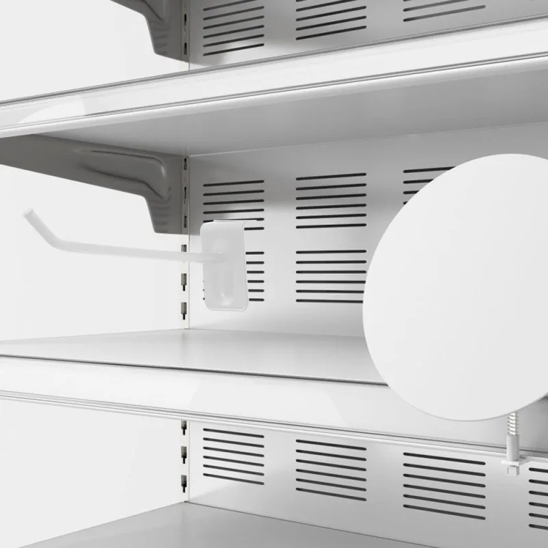 30Pcs Slatwall Design Tool Hanger Hooks White for Workshop