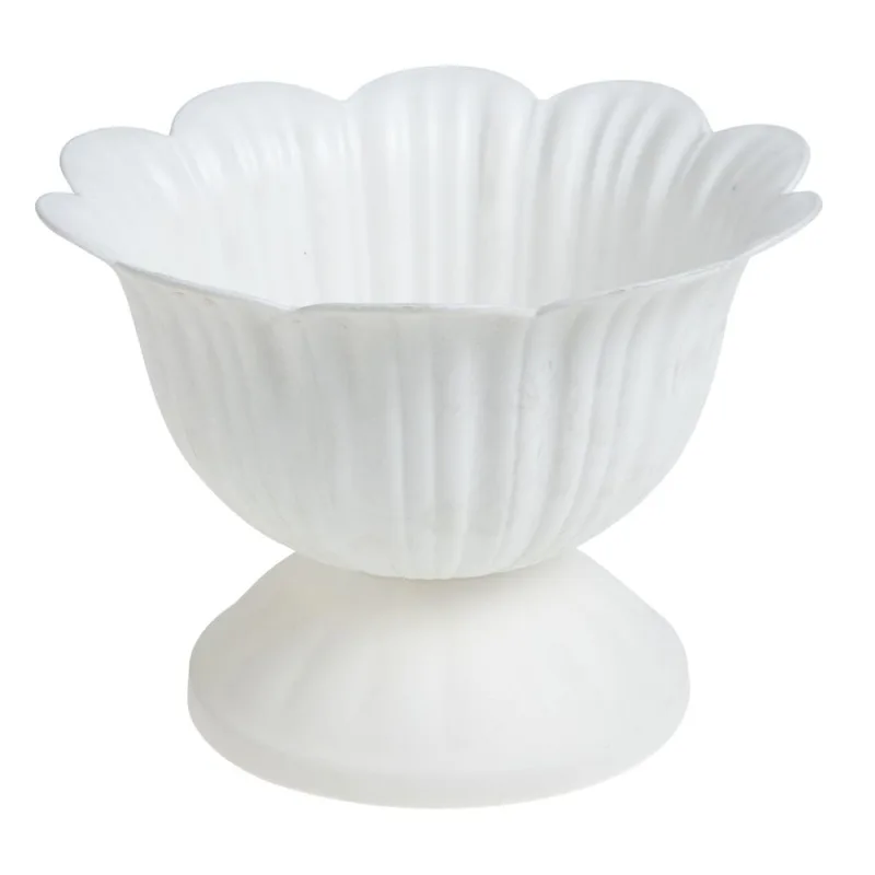 1Pack Outdoor Flower Pot Planter White PP for Home Use