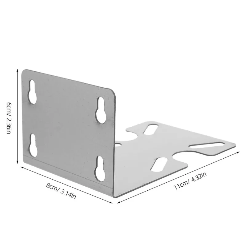 2-Pack Heavy Duty Water Filter Housing Brackets, Plated, Universal Fit for Under Sink Water Filtration Systems