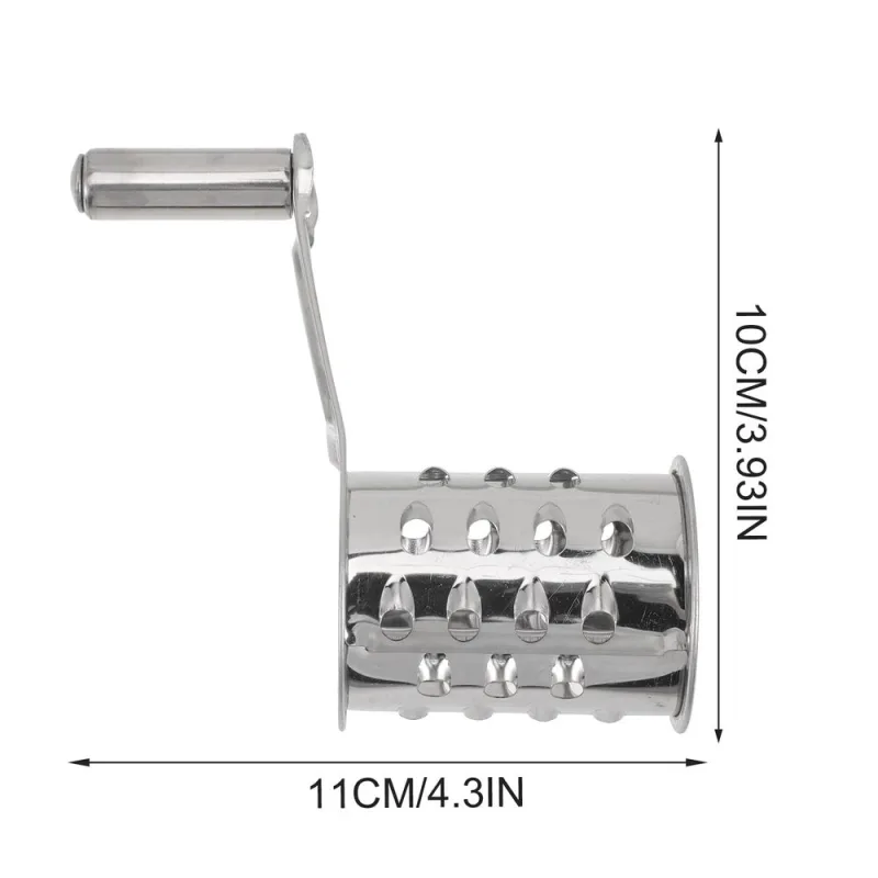 2-Pack Cheese Shredder Hand Crank Stainless Steel Kitchen Tool Easy to Disassemble for Home Food Preparation
