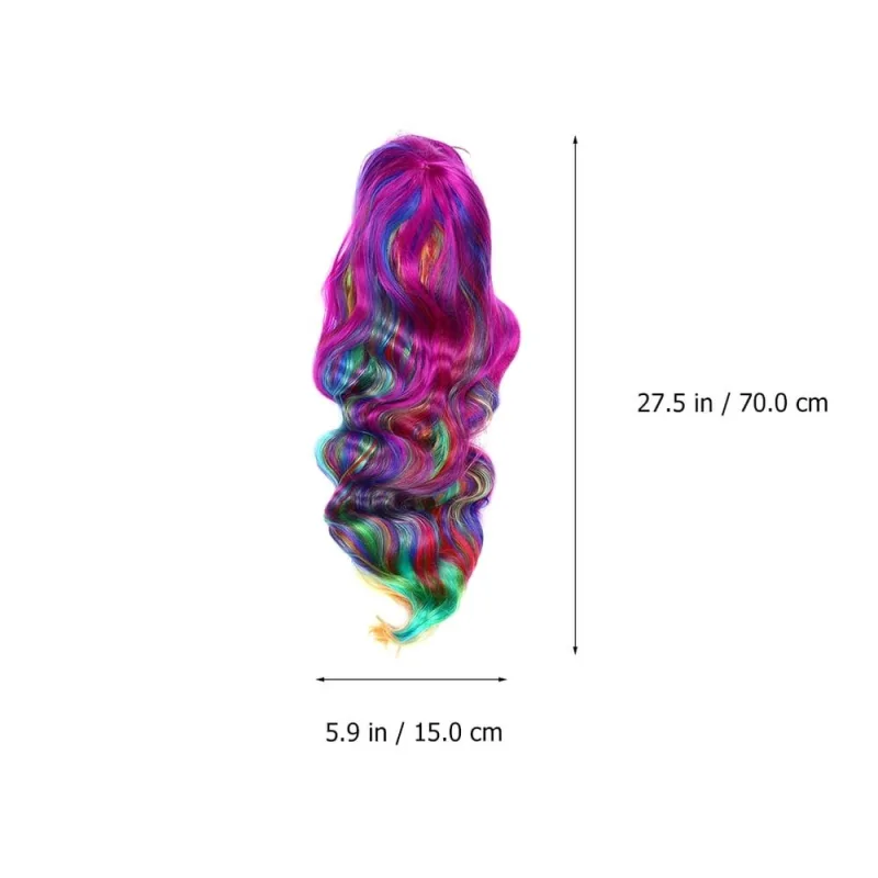 1Set Clown Wigs Design Assorted Color Hair Accessory