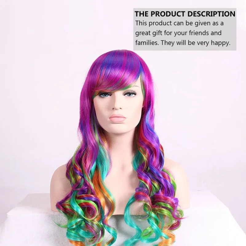 1Set Clown Wigs Design Assorted Color Hair Accessory