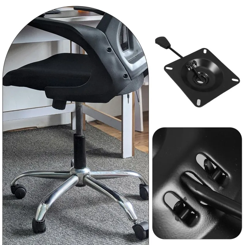Iron Tilt Control Seat Base for Office Chair Replacement with Adjustment Mechanism