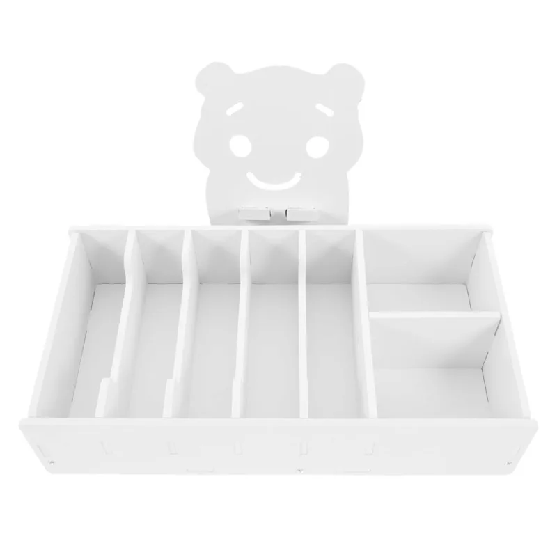 White Pvc Cash Drawer Insert Tray for Bills and Desk Organization