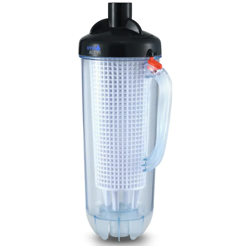 HydroActive Inline Pool Leaf Canister Debris Catcher Trap Basket for Suction Side Automatic Pool Vacuum Cleaners