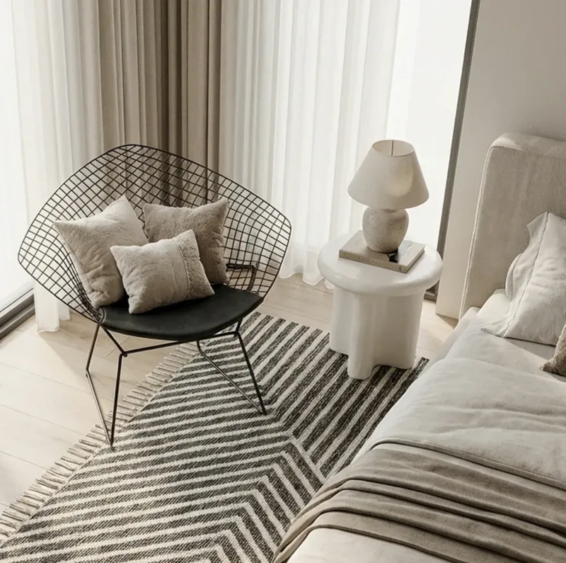 Interior Ave - Santorini Stone Side Table - Ivory Interior Ave - Santorini Stone Side Table - Ivory