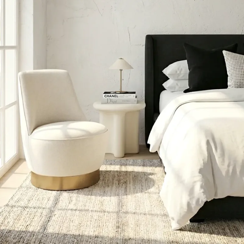 Interior Ave – Santorini Stone Side Table – Ivory