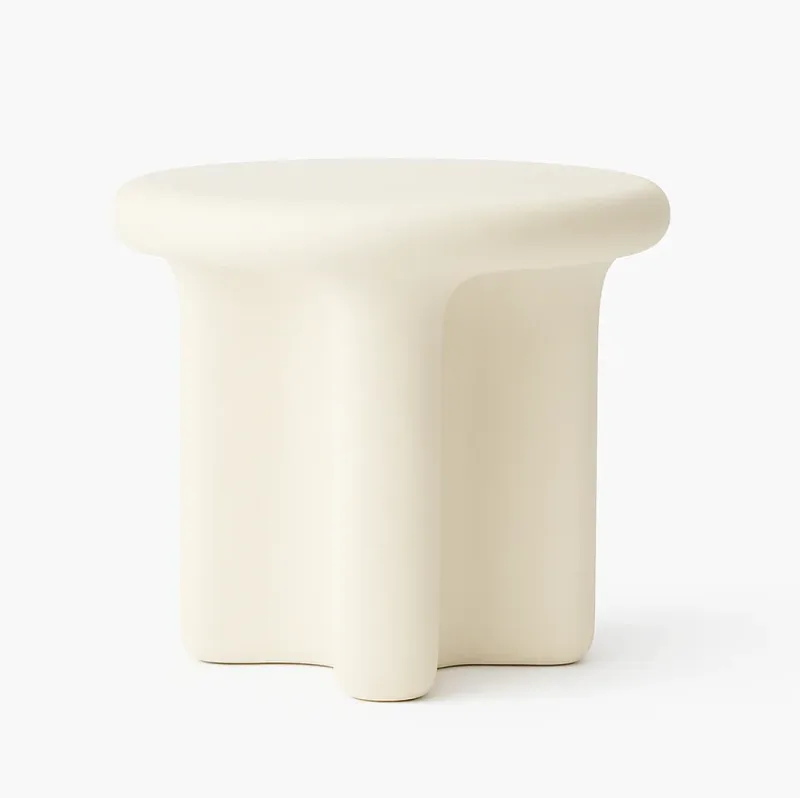 Interior Ave – Santorini Stone Side Table – Ivory