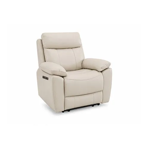 1 Seater Top Grain Leather Electric Recliner Sofa
