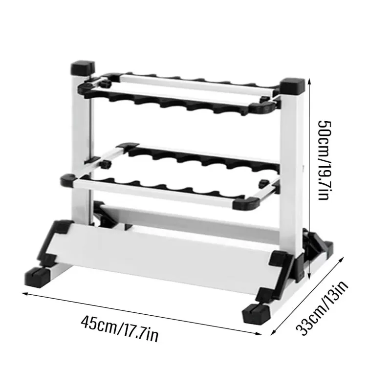 12/24 Hole Multi Functional Fishing Rod Holder Storage Rack Display Organizer – 12Holes