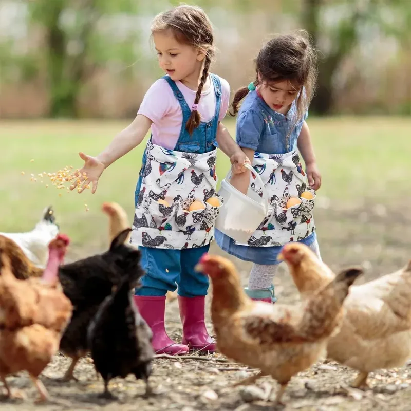 Chicken Egg Collecting Apron Farm Gathering Tool Pocket Storage Multiple Sizes AU – Small