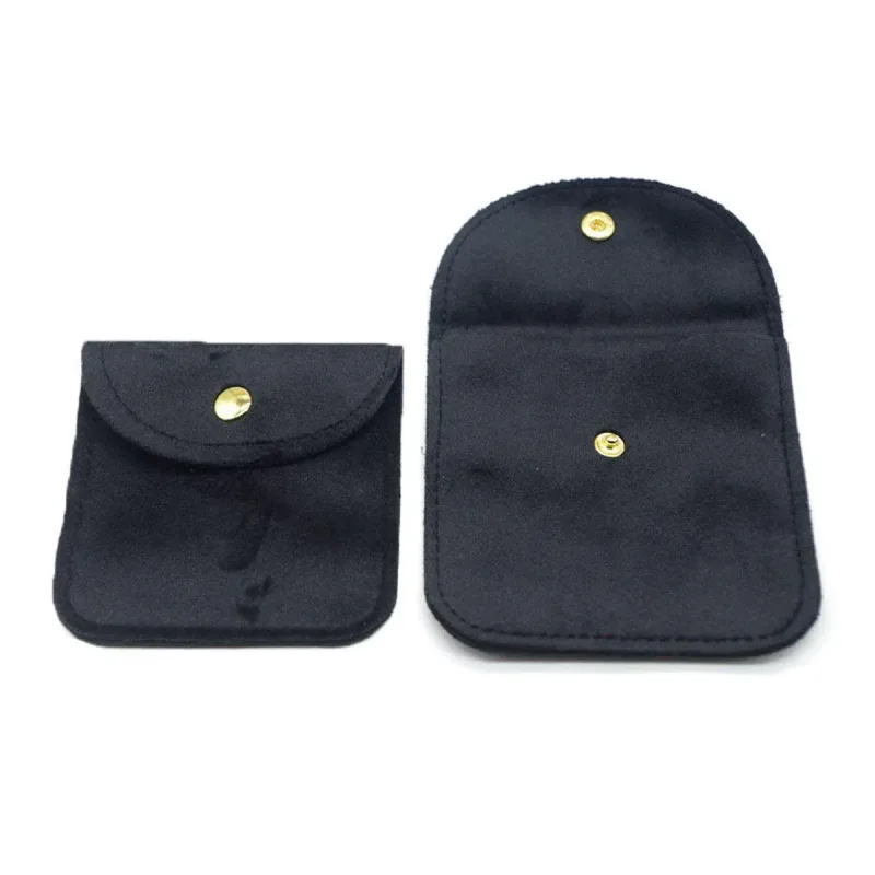 10pcs Velvet Jewelry Pouch Button Closure Thick Soft Ring Necklace Storage Bag 10pcs Velvet Jewelry Pouch Button Closure Thick Soft Ring Necklace Storage Bag