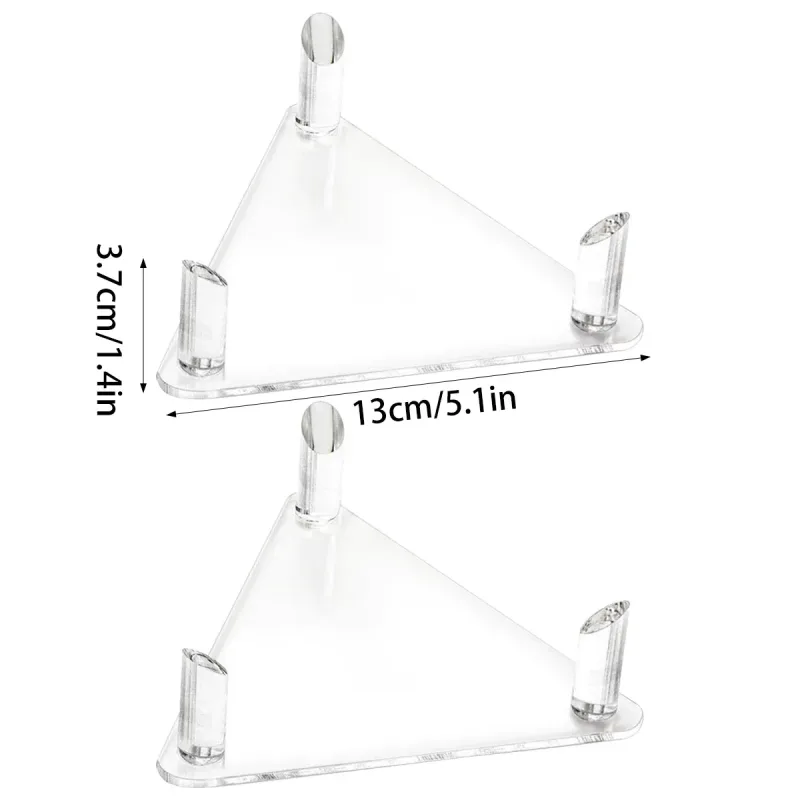 2PCS Ball Holder Organizer Storage Rack Acrylic for Basketball Soccer Volleyball