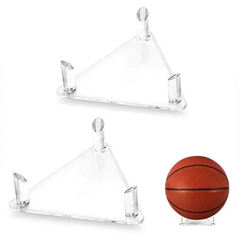 2PCS Ball Holder Organizer Storage Rack Acrylic for Basketball Soccer Volleyball