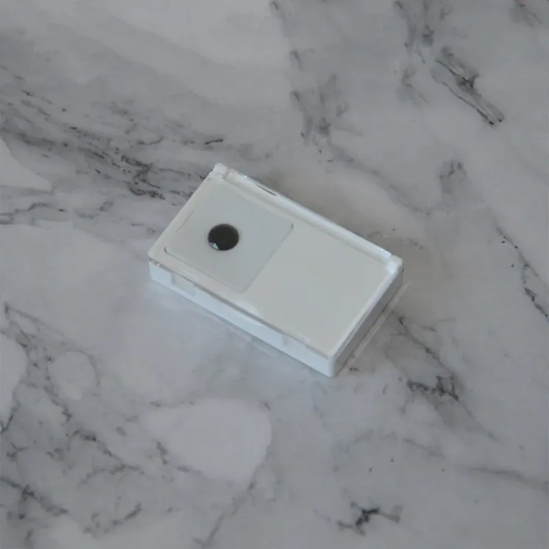 2PCS Acrylic Flip Top Transparent Square Storage Box For Loose Diamonds Gemstones