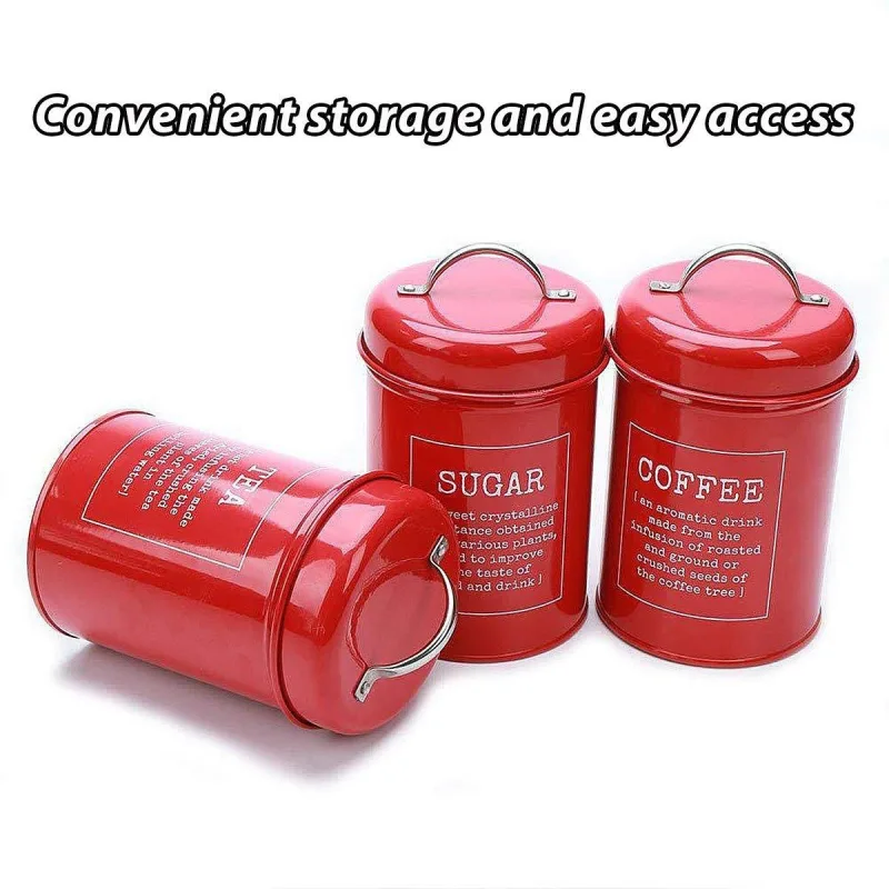 3 Pcs Multi-Purpose Sealed Jars with Airtight Lids for Kitchen Organization