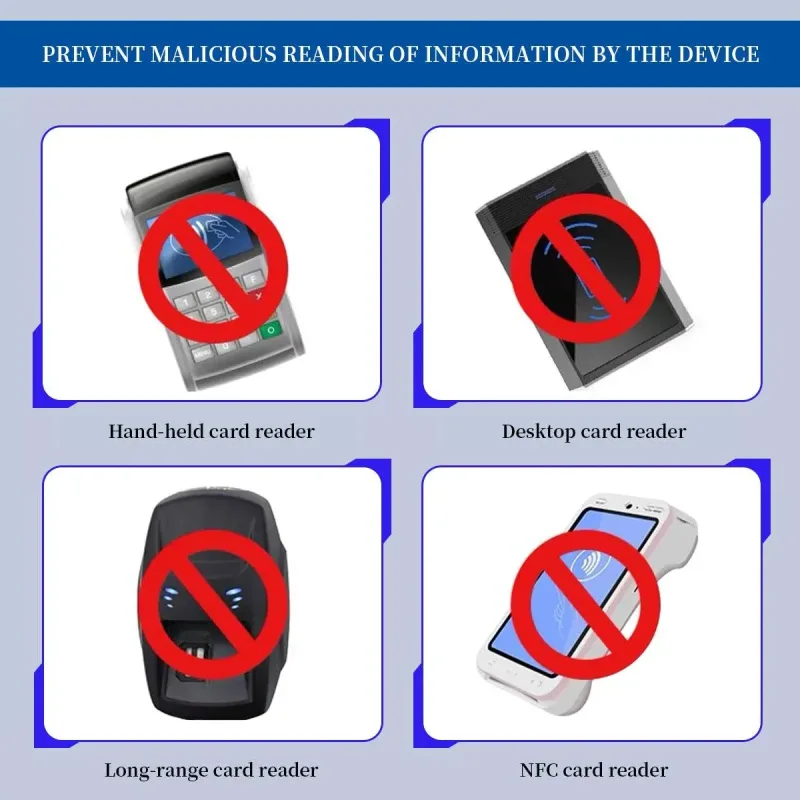 100pcs RFID Blocking Card Sleeve NFC Bank ID Protector Aluminium Foil Case
