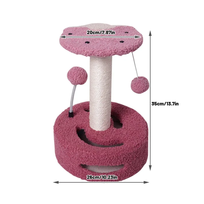 Cat Climbing Toy Small Jump Platform with Claw Scratching Board for Kittens Play – Green