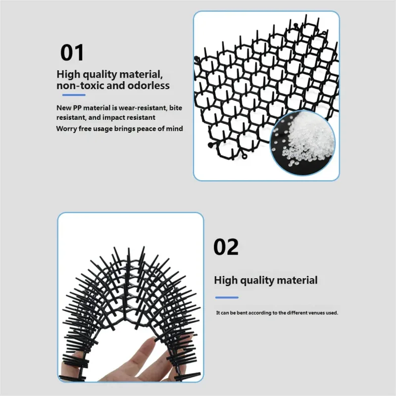 24PCS Cat Deterrent Spike Mat for Garden Balcony Fence Sofa