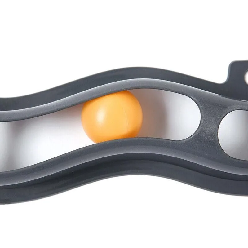 Interactive Cat Track Ball Toy with Window Suction Cup for Indoor Play and Exercise