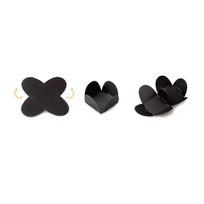 200pcs Valentines Day Paper Chocolate Trays Foldable Dessert Packaging Gift