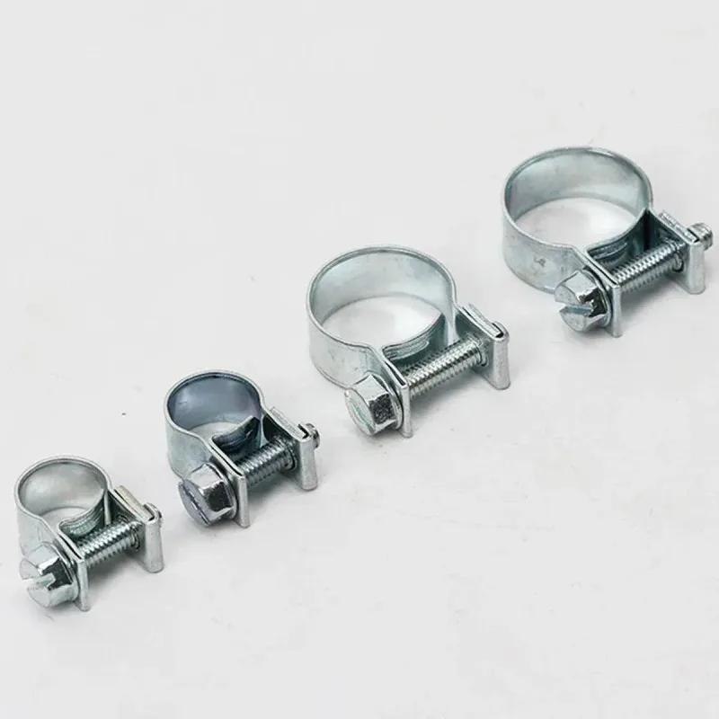 10pcs Galvanized Iron Fuel Hose Clamps For Automobile Air Pipe Secure Grip – 11-13mm
