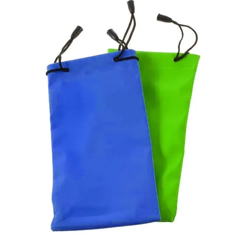 5PCS Cleaning Clothes Sunglasses Pouch Glasses Case Soft Eyeglasses Bag Random – 20PCS