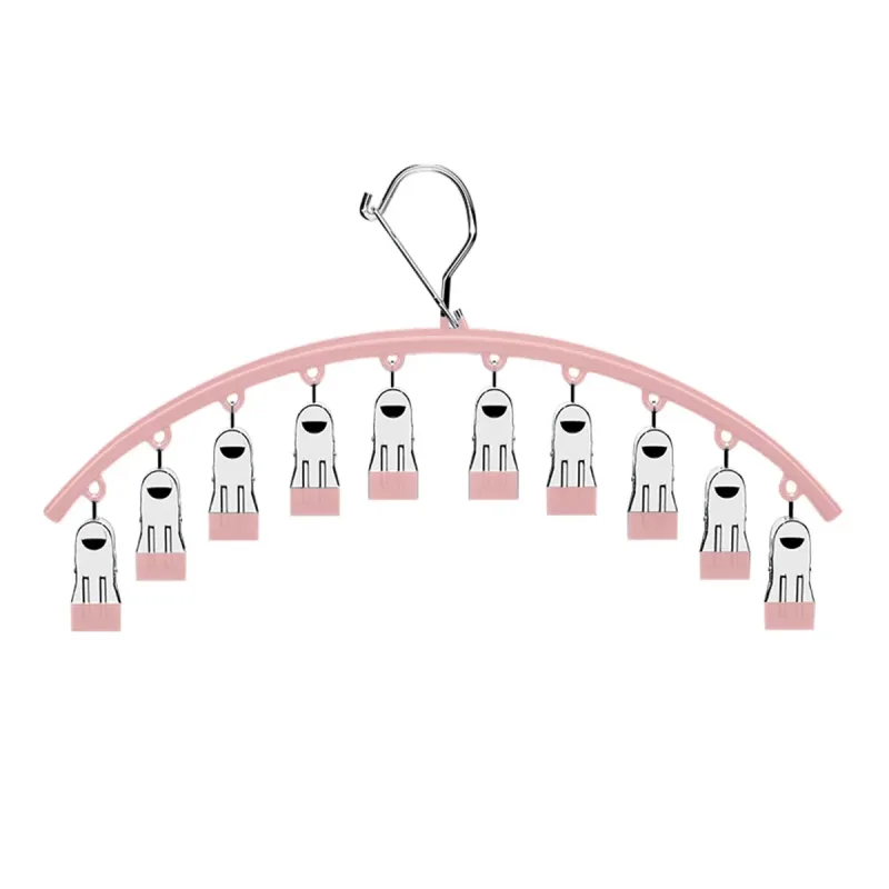 3PCS Windproof Clothes Drying Rack Balcony Hanger Pantyhose Underwear Clips - Pink 3PCS Windproof Clothes Drying Rack Balcony Hanger Pantyhose Underwear Clips - Pink