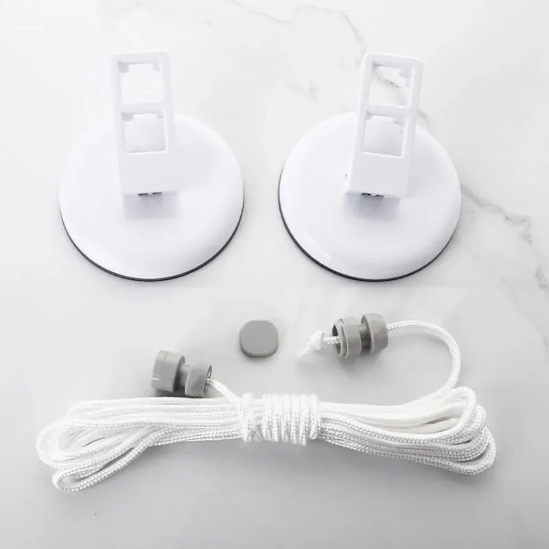 5m or 10m Wall-Mounted Suction Cup Clothesline Retractable Durable Sturdy Laundry – 5m