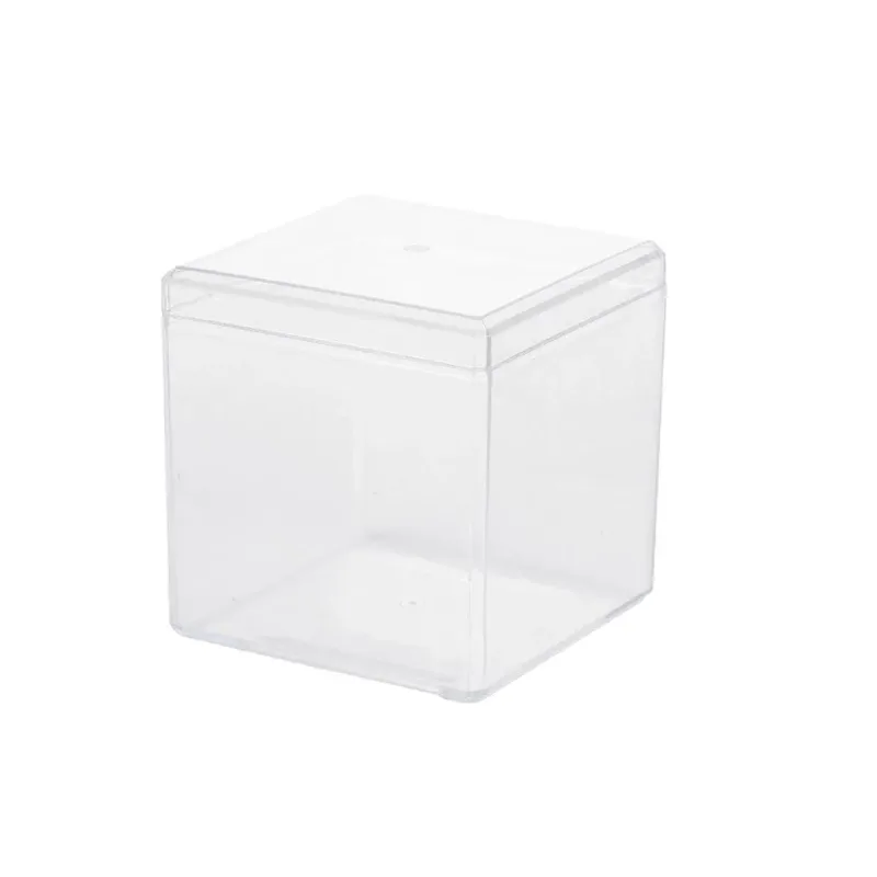 20pcs Transparent Biscuit Box Plastic Cake Box Pastry Dessert Storage Container