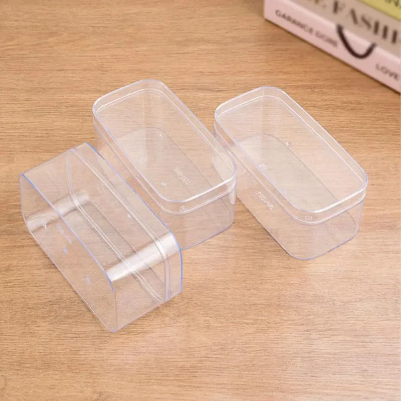 20pcs Transparent Biscuit Box Plastic Cake Box Pastry Dessert Storage Container – 7.5×7.5CM
