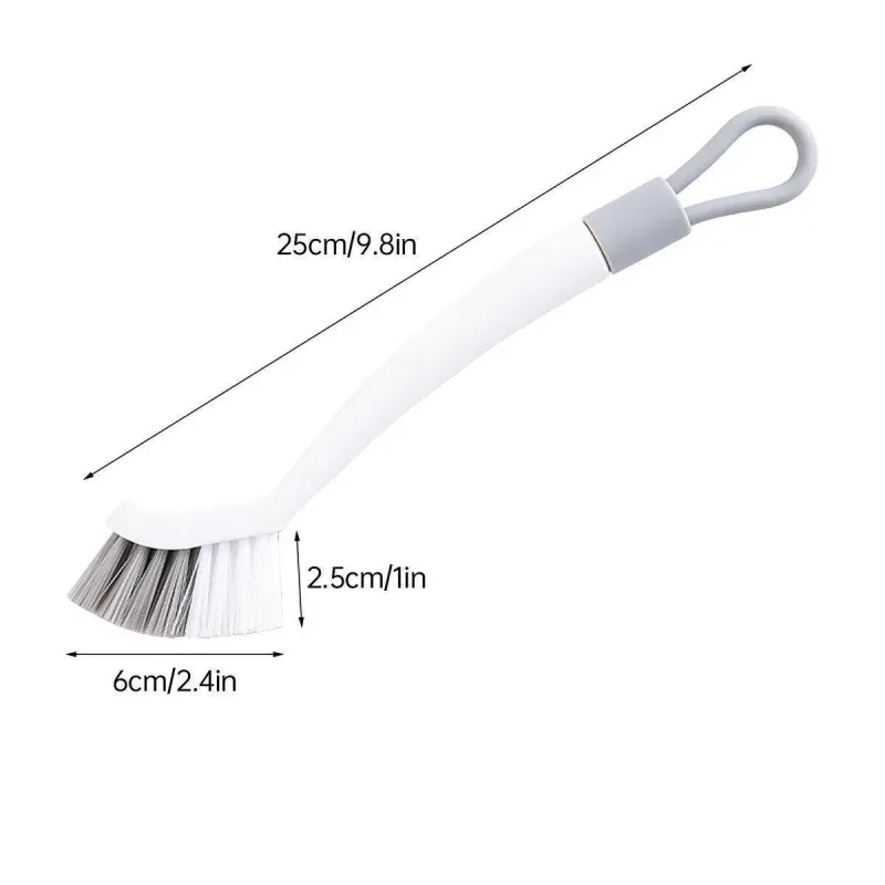 1/2pcs Small Brush for Bathroom Tile Wall Floor Gap Corner Seam Cleaning Tool – 1PC