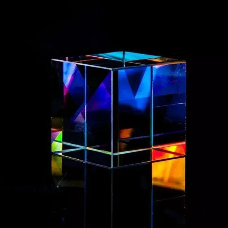 Glass Prism Cube 15 20 25mm RGB Dispersion Science Experiment or Storage Bag – Only 1PC Storage Bag