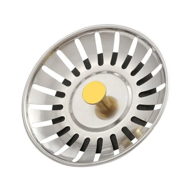 1/2/4X Stainless Steel Kitchen Sink Strainer Drain Stopper