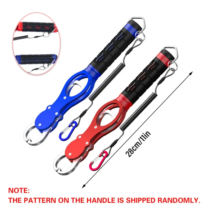Multi Function Fish Control Clamp with Scale Fishing Tool Portable Lip Gripper – Blue