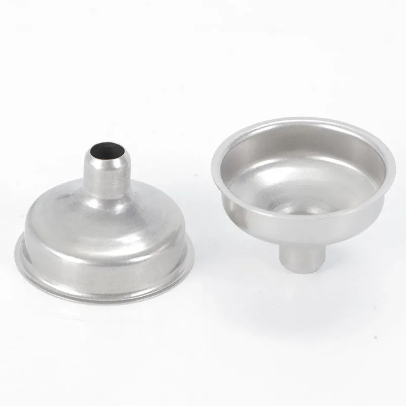 10 PCS Stainless Steel Small Funnel Set for Hip Flasks Camping Kitchen Use
