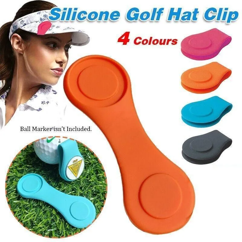 1Pc Silicone Golf Hat Clip Ball Marker Holder with Secure Attachment Design – Pink