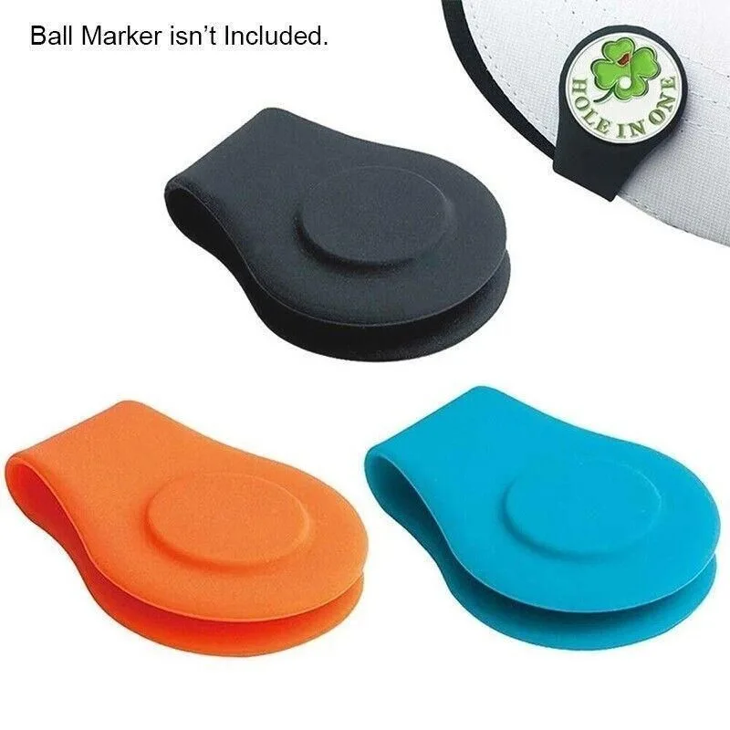 1Pc Silicone Golf Hat Clip Ball Marker Holder with Secure Attachment Design – Pink