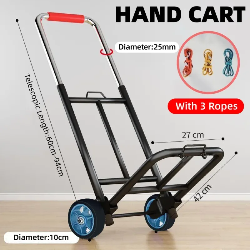 Folding Hand Trolley Heavy Duty Solid Wheel or Stair Climber Tri Wheel for Moving – Stair Climber