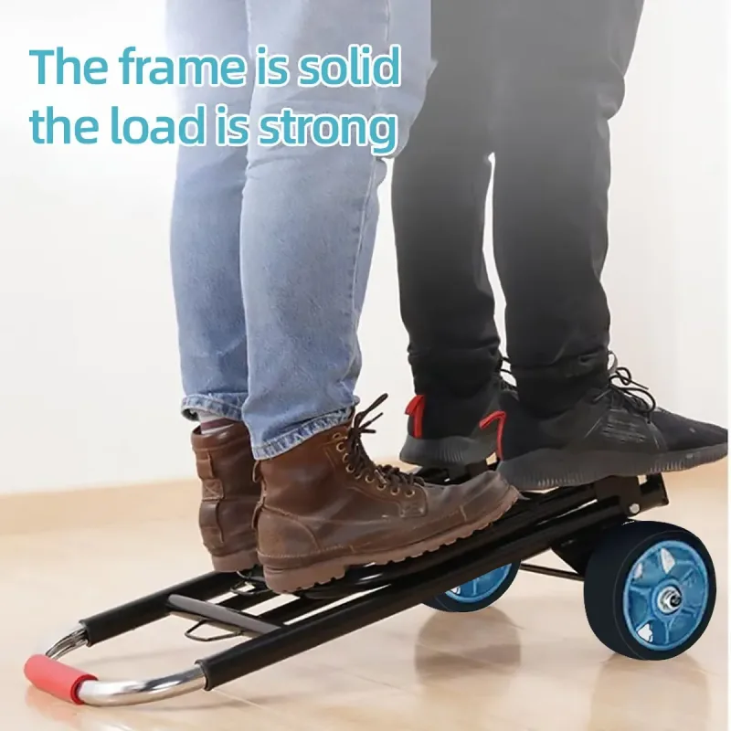 Folding Hand Trolley Heavy Duty Solid Wheel or Stair Climber Tri Wheel for Moving – Stair Climber