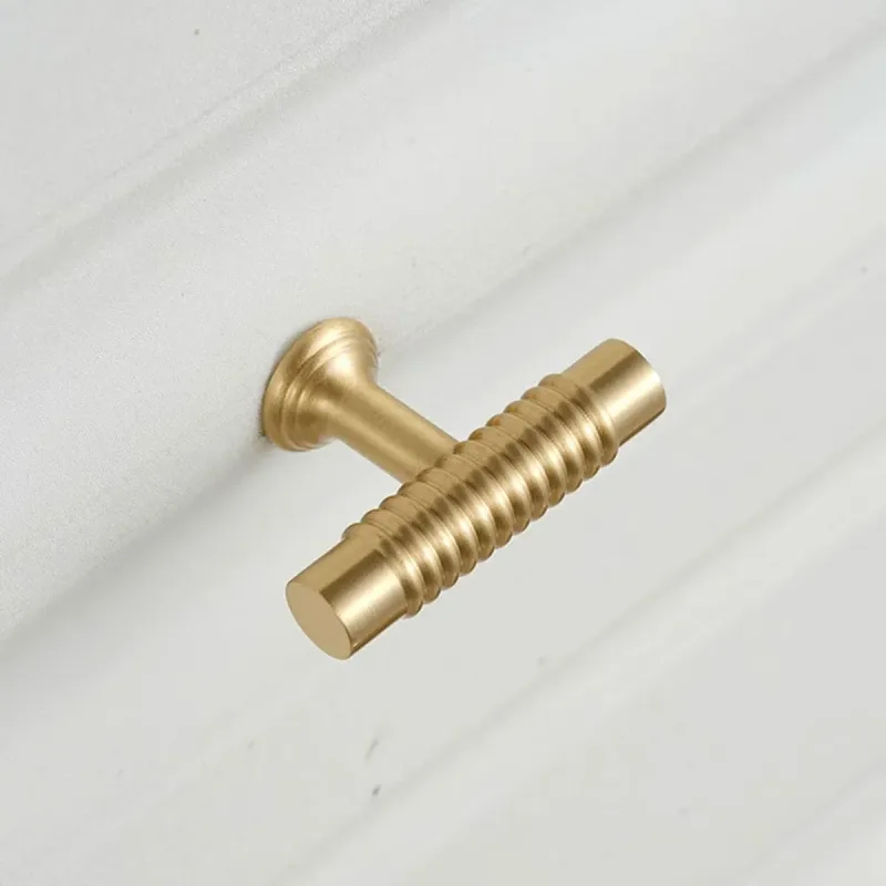 6 Sizes Gold Cabinet Door Handle Light Luxury Bronze Pull for Wardrobe Drawer – 160mm-Hole Distance