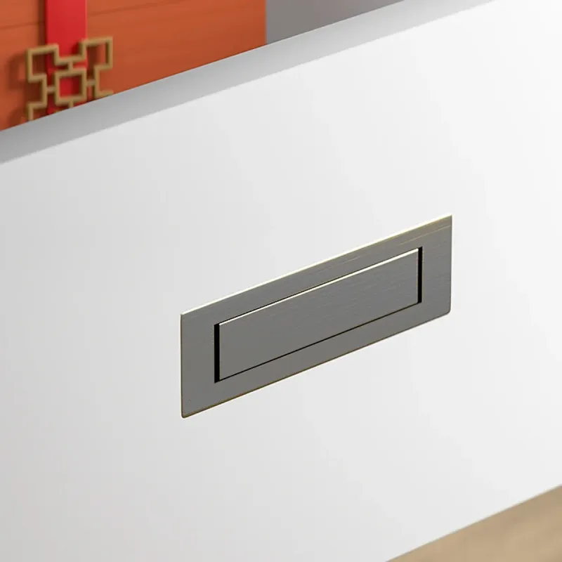 Tatami Silver Drawer Handle Embedded Rotating Concealed Cabinet Pull Invisible – Grey