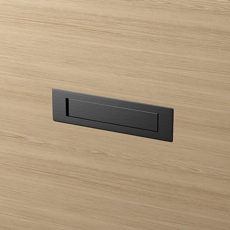 Tatami Silver Drawer Handle Embedded Rotating Concealed Cabinet Pull Invisible – Grey