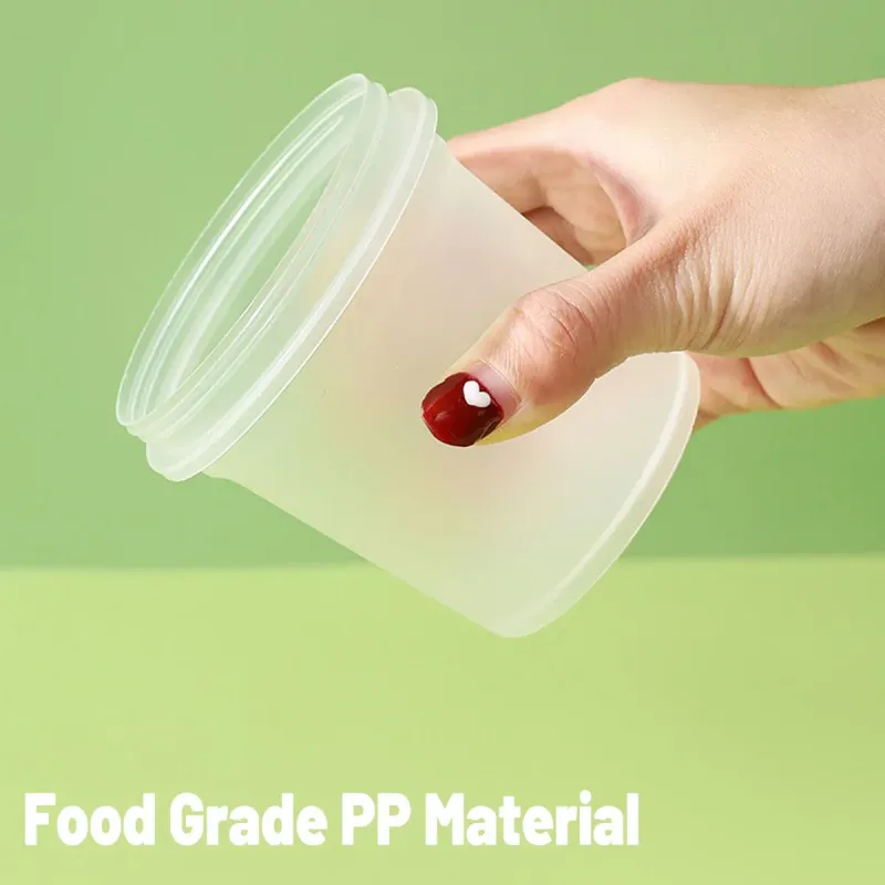 50pcs Dessert Packing Boxes 300ml 500ml Clear Takeout Cup Containers for Cake – 500ml