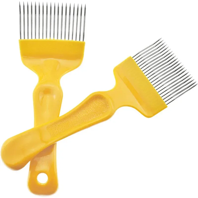 Beekeeping Honey Scraper Fork 2pcs Manual Comb Cutter Stainless Steel Handle